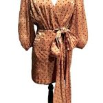 4SI3NA Alora Shimmer Polka Dot Minidress In Gold and Black size L NWOT Size L Photo 1