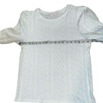 New One Eleven North All White Knit Long Puff Sleeved Light Weight Women size S Photo 11