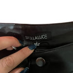 Stella Luce  Black Faux Leather‎ Pants Size Large Photo 1
