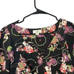 Ann Taylor LOFT Black Floral V Photo 3