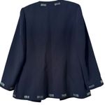 Moshita Coutrure Open front swing dress with rainbow sequine formal 12 Black Photo 2