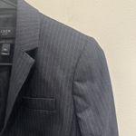 J.Crew  1035 Super 120’s Wool Pinstripe Blazer Charcoal Gray Old Money Preppy 00 Photo 4