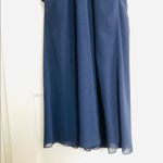 David's Bridal David’s Bridal Navy Chiffon Strapless Long Dress, sz. 2 Photo 5