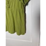 Aerie Vintage  American Eagle Green Babydoll Scoop Neck Peasant Top Large Photo 1