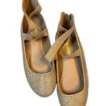 Dress Well Shoes Gold Glitter Flats Elastic Strap Dressy Girls Women Photo 0