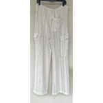 l*space NWT L* X Anthropologie Sundown Cargo Pant Wide Leg Ibiza Crotchet Cover Up Photo 7