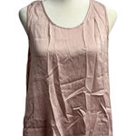 Lunya Washable Silk Sleeveless Tulip Racerback Tank Top Light Pink Medium M Photo 0