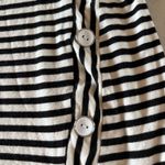 Hailey & Co. Black and White Tie Front Flutter Sleeve Tee Photo 1