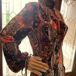 Free People multicolor All Doll Up paisley Mini Dress size Medium Photo 7