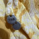 The Normal Brand Ezra Crepe Cinch Dress. Size Small Yellow Photo 6