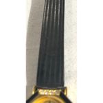 Gold Tone Black Accent Women's Quartz Fashion Watch with Rhinestone‎ Detail Photo 6