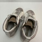 Vintage Havana Womens 8.5 Silver Metallic High Top Sneakers Studded Side Zip Photo 5