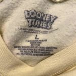 Looney Tunes  Sweatshirt Pullover Crew Neck All Over Tweety Bird Yellow Large Photo 3