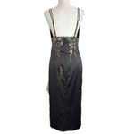 STUNNING MANDALAY Y2K Evening‎ COCKTAIL DRESS Embellished Sequin Ruffle Size 10 Black Photo 9