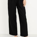 Monteau NWT  Black Cami Jumpsuit Women’s Medium Wide Leg Belted Minimalist Modern Photo 8