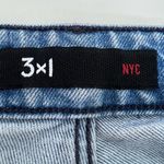 3x1 jeans size 27 blue high waisted cropped frayed mom Photo 7