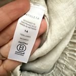 Athleta Cabo Tide Linen Jogger Pants in Tan and Cream Camo Size 14 Photo 6