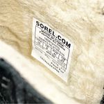 Sorel  Women's Kinetic Boot Size 10 Waterproof Short Bootie Black Suede Sherpa Photo 5