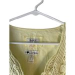 Malvin Hamburg Germany Size Medium Butter Yellow 100% Linen Tunic‎ Top Photo 4