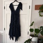 Ulla Johnson Dania Ruffled Midi Dress Handkerchief Hem Floral Asymmetric Size 2 Photo 3