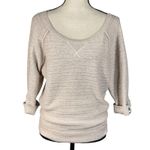 American Eagle  Medium Sweater Pullover 3/4 Cuff Sleeve Scoop Neck Confetti Multi Photo 0