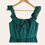 Lilly Pulitzer  Lexalyn Hosta Green Moroccan Eyelet Ruffled Mini Dress Size 2 Photo 4