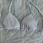 Hollister baby blue ribbed triangle bikini top Photo 0
