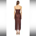 Michael Costello  x Revolve Opal Midi Dress in Chocolate Photo 1