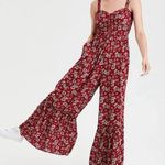 American Eagle  Floral Jumpsuit size 4 Photo 0