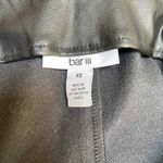 Bar III Non Leather Vegan Skirt Womens XS Black Cross Front Lined Stretch Waist Photo 6