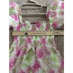 Reset By Jane Josie Dress Floral Babydoll Mini Dress Size Small Whimsical Fairy Pink Photo 8