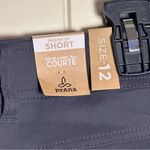 prAna  Halle Stretch Roll Up Hiking Gray Pants Short Inseam 30" Women's Sz 12 NWT Photo 9