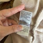 Bar III  tan 82% cotton terry ruffle sleeve crop top size small Photo 3