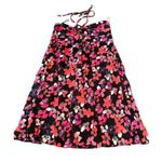 NAF NAF Women's Floral Halter Dress Size EURO 38 / US 6 Multicolor Knee Length Pink Photo 4