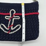 The Sak Crossbody Shoulder Bag Blue Crochet Woven Sling Purse Removable Strap Photo 11