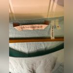 Soft Surroundings  Tiffany Blue Sheer Lace Open Sleeve Blouse Photo 2