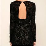 Lulus LULU’S Cor-Set to Go Black Burnout Velvet Print Dress X-Small Photo 1
