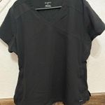 Jaanuu women’s 3-pocket mock wrap scrub top Photo 0