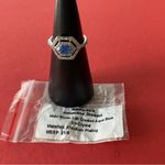Bomb Party RBP5499 “Unspoken Dreams” LC Crystal on Rhodium Size 8 Ring NWT Blue Photo 3