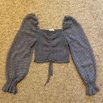 PacSun ‼️Blush J Smocked Long Sleeve Crop Top‼️ Photo 0