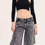 SER.O.YA Ribbed Knit Shrug Sweater Long Sleeve Open Crop Black Balletcore XS NWT Photo 0