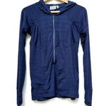 Athleta  Half Zip Hoodie Shirt - Navy Size Small Photo 0