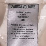 Zadig & Voltaire Poème Crêpe Satin Pants Size EU38 USM New w/Tag Retail $328 Photo 8