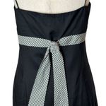 Ann Taylor  Dress Women 14 Petite Black Gingham Belt Square Neck Mini Preppy Boho Photo 9