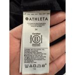 Athleta  Black V Neck Sleeveless Jumpsuit Wide Leg Crop 3X Plus‎ Size Photo 4