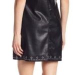 BLANK NYC  slip dress BLACK STUDDED VEGAN LEATHER M Photo 1