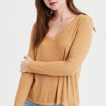 American Eagle AE Soft & Sexy Yellow Long Sleeve Tee  Photo 0