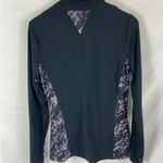 Marika Black and Purple Pattern Zip Up Athletic Sweatshirt Size Large Photo 3