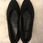 Sole Society  Black Flats Knit Stretch Sz 6 Photo 3