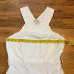 Ciebon Women Medium White Lace Patchwork Floral Criss Cross High Neck Mini Dress Photo 2